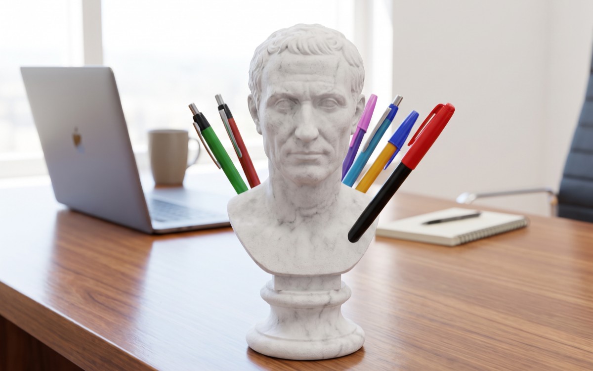Julius Caesar Büstü Tasarımlı Kalemlik